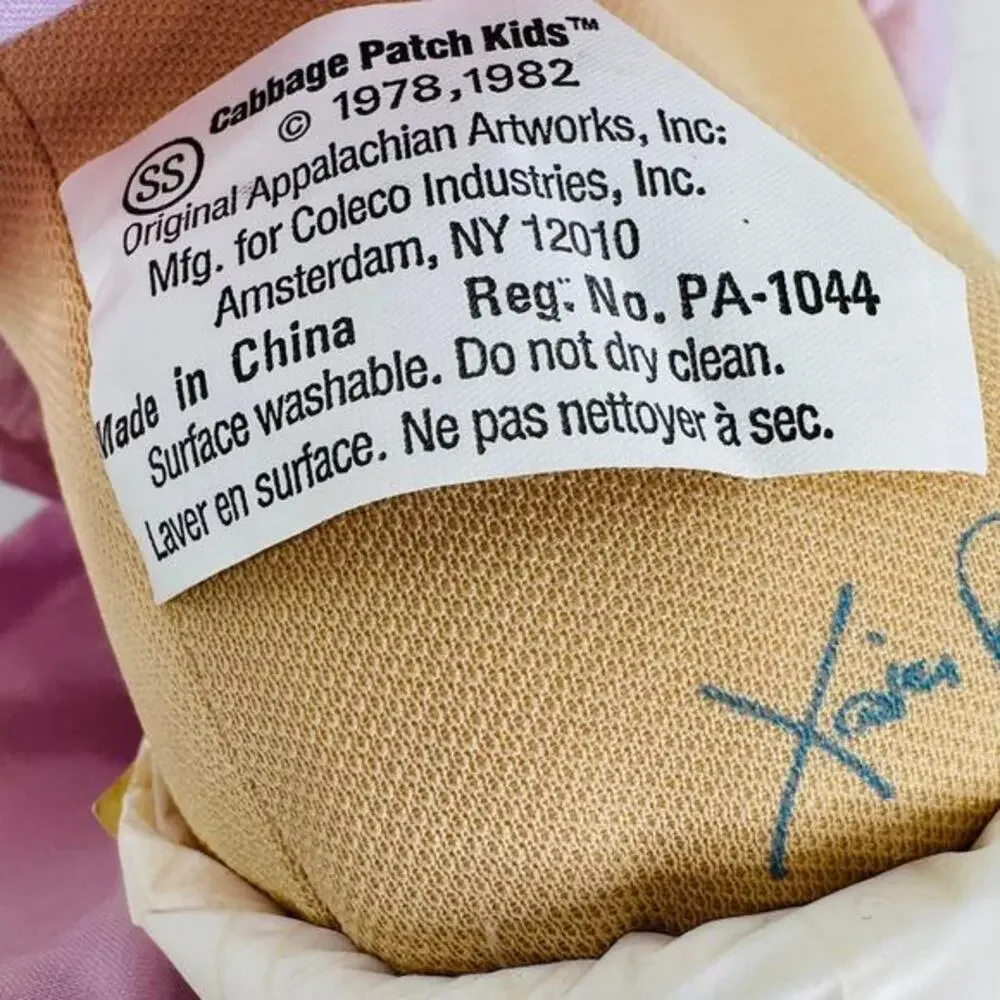 VTG 1985 Coleco Cabbage Patch Kid Preemie Doll Signed Xavier Roberts '85 on butt